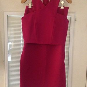 Express Fuchsia Pink Skirt Set Dress Sz 6